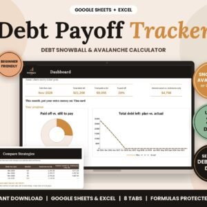 Debt Payoff Tracker template by FinTrack Hub – image 1